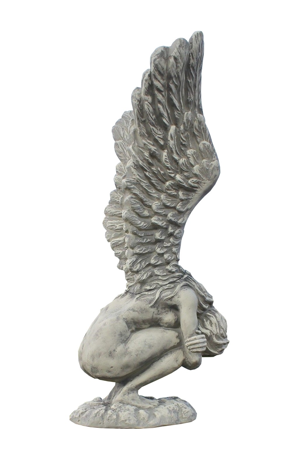 Skulptur Engel Rachel Steinguss 114cm
