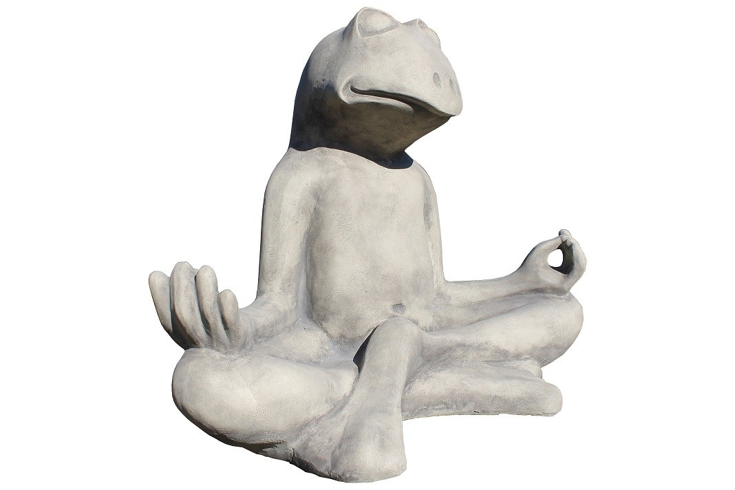 Skulptur Yoga Frosch XXL 50kg